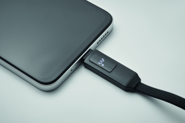 Logotrade Geschäftsgeschenke das Foto: 60W Schlüsselring-Ladekabel